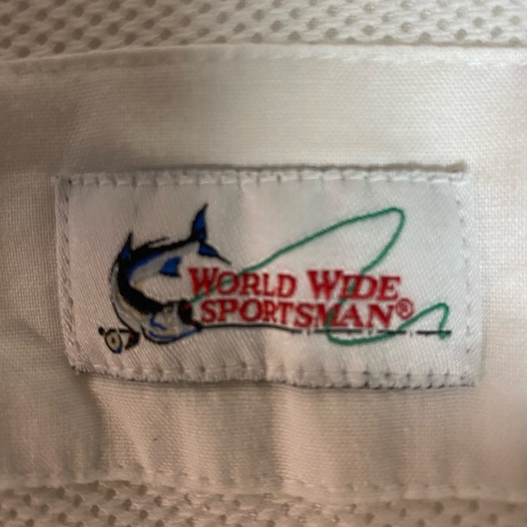 World Wide Sportsman Short Sleeve Button Up Fishing Shirt Men’s XL - Picture 3 of 4